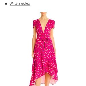 Betsey Johnson NWT Faux Wrap Pink & Yellow Flower Power dress
Size 10